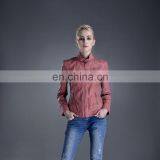 Latest Fashion Wholesale Cheap Women Fashion pu Leather Jacket thumbnail-1