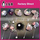 Wholesale 2017 Custom Alloy Women Flower Lapel Pin