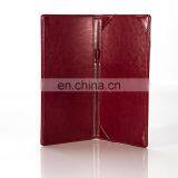 Hotel Products Cheap Embossed Real Leather Menu Folder Guangzhou