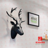Creative Nordic Style Retro Simulation Animal Deer Head Wall Hanging Decorations Indoor Crafts Decoration Wholesale Market thumbnail-4