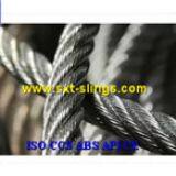 galvanized steel wire rope exporter 6*37+FC