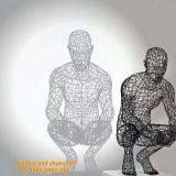 Electroplate Square Wire Mesh Sculpture thumbnail-5