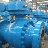 API6D Pipeline WCB or CF8 Flange Trunnion Ball Valve thumbnail-2