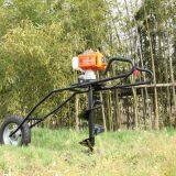 New Design Hand-held Earth Auger Folding Type Auger Single Wheel Ground Drill thumbnail-5
