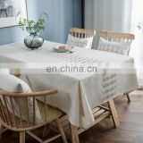 2020 new factory direct sales Nordic tea table tablecloth cotton and linen tablecloth