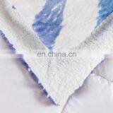 Custom Luxury Polyester Knitted Flannel Fleece Bed Quilt Cover Blanket thumbnail-5