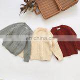 2020 Autumn New Ins Baby Girl Pullover Sweater Twist Rhombus Sweater thumbnail-2