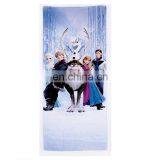 China Reliable Supplier Printed Cotton Towels Colorful Soft Cartoon Beach Towel With Frozen Printing Pattern thumbnail-2