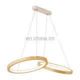 Модернный внутренний светильник-карандоль из дерева и бамбука с круглой формой на светодиодах для украшения столовой комнаты thumbnail-2