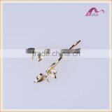 Fancy Hair Accessories Women Hair Clips Plate Gold Leaves Shape for Wedding thumbnail-1