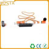 Sports Sweat-proof Wholesale Shiny Orange Soft Ruberized String Bluetooth Earphones thumbnail-1