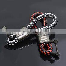 Car KeyChain Key Ring High-Grade Hand Woven Leather Key Case thumbnail-2