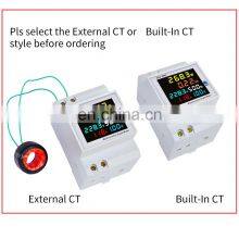 D52-2066 6IN1 AC Monitor 110V 220V 380V 100A Voltage Current Power Factor KWH Electric Energy Digital Frequency Meter VOLT AMP thumbnail-4