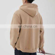High Quality Thick Cotton Fabric Custom Full Button Plain Hoodies for Men Clothing thumbnail-4