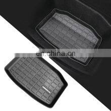 All-Weather TPE Multi-Layer Laser Non Slip Second Layer Rear Trunk Mats Customized For Tesla Model 3 2017-2019 thumbnail-3