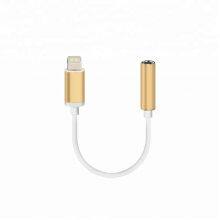 MFi chip jack lightening audio charger adapter for apple lightening 8pin to 3.5mm headphone jack adapter