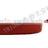 Lightening Red Enamel Cast Iron Grill Skillet