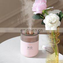2021 New Design Home Car Office Personal 380ml 7 Color Change Light Ultrasonic H20 Cool Mist Humidifier