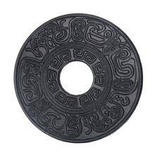 Round Cast Iron Trivet for Hot Dish Pot Pan Plate Teapot, Rustic Cast Iron Hot Dish Plate Holder for Kitchen Dining Table thumbnail-2