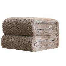 Flannel Fleece Jacquard Bed Fleece Blanket – Premium Double-Sided Luxury With Intricate Jacquard Weaving for Unmatched Bedroom Elegance thumbnail-2