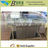 Copper Plating Jewelry Sliding Glass Door Showcase