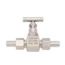 J13W Internal Thread Stainless Steel Globe Valve Needle Valve Thread High Pressure Valve Pressure Gauge Needle Valve thumbnail-2
