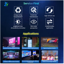 Energieeffiziente P3-P10 4K-LED-Bildschirm mit IP65-Schutzklasse, 3840Hz hoher Refreshrate für Außenanwendungen thumbnail-4