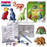 Hot Educational Toys Mold&paint Dinosaur Diy Plaster Painting Toys Set