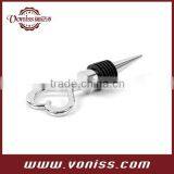 Heart Wine Bottle Stoppers Love Theme Wedding Favors Stainless Steel Bottle Plug Wine Plug Reusable Sealed Red Wine Saver thumbnail-3