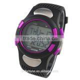 LP1365 Plastic Case LCD Stainless Steel Case Back Pedometer Crane Sports Heart Rate Monitor Sports Watch thumbnail-3