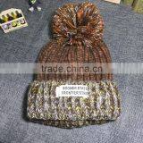 Autumn Winter Warm Keeping Colorful Knitting Pom Pom Hats and Caps Manufacturer thumbnail-3