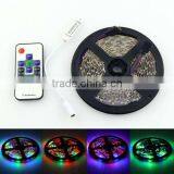 5m 3528 SMD RGB 300 LED Strip Light Flexible Lamp Ip60 + 10 Key RF Remote