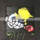 Wall Plaque With Tropical Fish