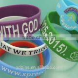 Custom Logo /Size Rainbow Silicone Wristbands thumbnail-3