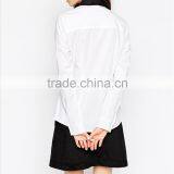 Floral Collar Matching Color Women Shirt Long Sleeves Women Blouse OEM Service thumbnail-3