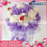 Latest new design wedding decor hand bouquet artificial foam rose flower