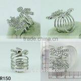 Wholesale Lots Fashion Silver Finger Girl and Boy Thin Silver Ring R0150 thumbnail-2