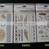 2015 Arabic Tattoos/metallic Tattoo Ink Tattoo/flash Tattoo/jewelry Temporary Tattoo in Stock thumbnail-2