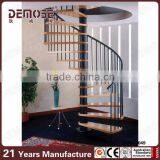 New Design Classic Style Iron Wood Tread Modular Spiral Stairs