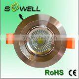 175-265V 3W 270lm 3000K/6000K Die-aluminum+PC+Glass LED Downlights