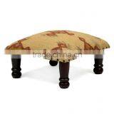 Natural Fibres Vintage Design Footstool thumbnail-1