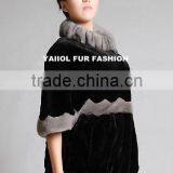 Hot Sale Natural Black Mink Fur Coats for Women thumbnail-2