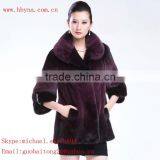 Space Dyed Mink Fur Coat