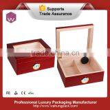 Black Large Empty Humidor Wood Cigar Box for Sale thumbnail-6