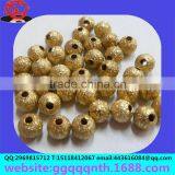 Solid Hollow Perforation Drilled Flash Sand Grind Arenaceous Beads Round Ball thumbnail-3