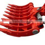 Excavator Hydraulic Tilting Root Rake