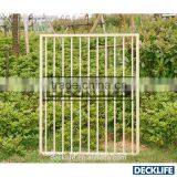 Aluminum Fence Gate Swimming Pool Fencing Gate Flat Top Black Color F500 thumbnail-2