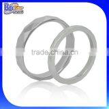 High Polished Stainless Steel Gold Couple Ring Without Stone thumbnail-2