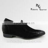 Cow Suede and Leather Height Increasing Shoes for Men