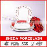 CERAMIC/PORCELAIN PLATES 18PCS SQUARE SHAPE DINNER SET ELEGANT DESIGN DINNERWARE